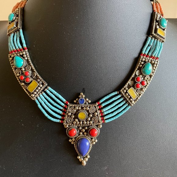 Tibetan Nepalese Necklace - Picture 1 of 5